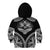 Hawaiian Hawk Kid Hoodie Polynesian Pattern Style