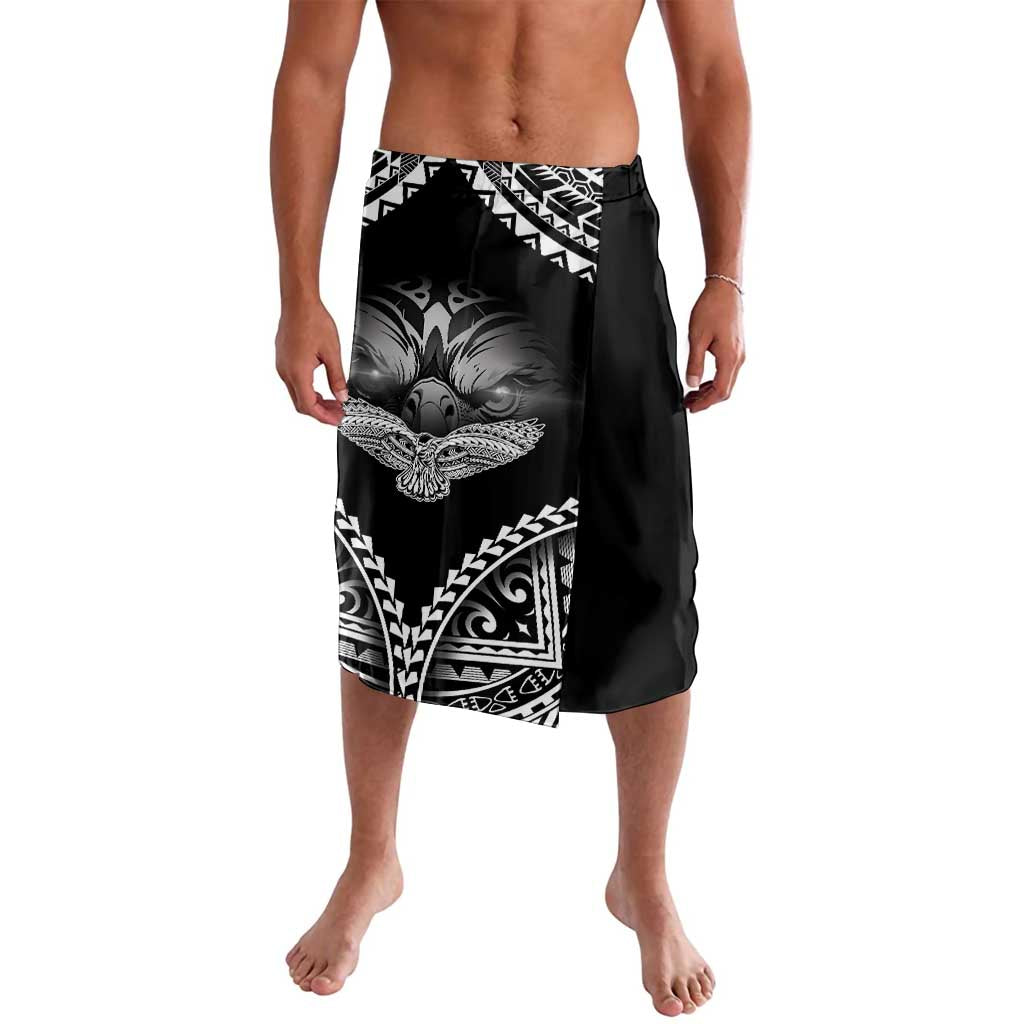 Hawaiian Hawk Lavalava Polynesian Pattern Style LT05 Black - Polynesian Pride