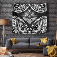 Hawaiian Hawk Tapestry Polynesian Pattern Style LT05 Black - Polynesian Pride
