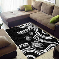 Hawaii Ohana Means Family Area Rug Sea Turtle Polynesian Style LT05 - Polynesian Pride