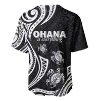 Hawaii Ohana Means Family Baseball Jersey Sea Turtle Polynesian Style LT05 - Polynesian Pride