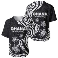 Hawaii Ohana Means Family Baseball Jersey Sea Turtle Polynesian Style LT05 - Polynesian Pride