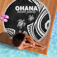 Hawaii Ohana Means Family Beach Blanket Sea Turtle Polynesian Style LT05 - Polynesian Pride