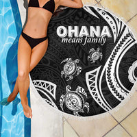 Hawaii Ohana Means Family Beach Blanket Sea Turtle Polynesian Style LT05 - Polynesian Pride