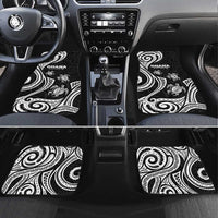 Hawaii Ohana Means Family Car Mats Sea Turtle Polynesian Style LT05 Set 4pcs Black - Polynesian Pride