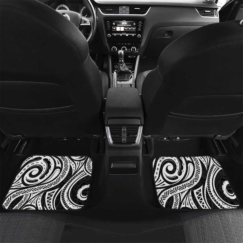 Hawaii Ohana Means Family Car Mats Sea Turtle Polynesian Style LT05 Set 2pcs - Back Black - Polynesian Pride