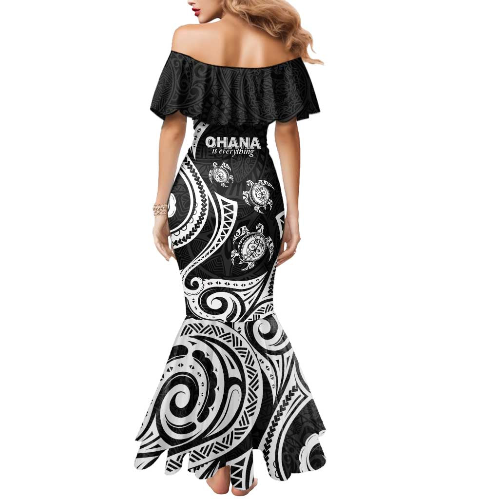 Hawaii Ohana Means Family Mermaid Dress Sea Turtle Polynesian Style LT05 - Polynesian Pride