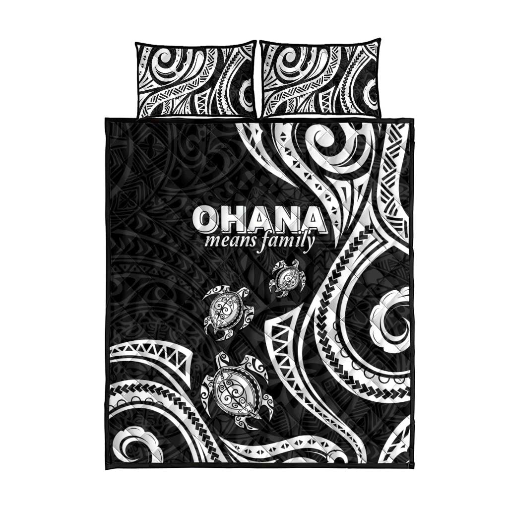 Hawaii Ohana Means Family Quilt Bed Set Sea Turtle Polynesian Style LT05 - Polynesian Pride