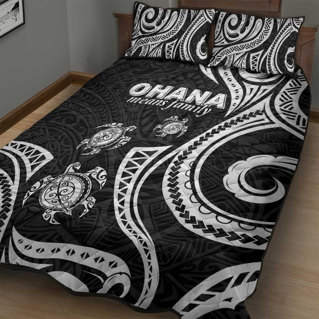 Hawaii Ohana Means Family Quilt Bed Set Sea Turtle Polynesian Style LT05 - Polynesian Pride