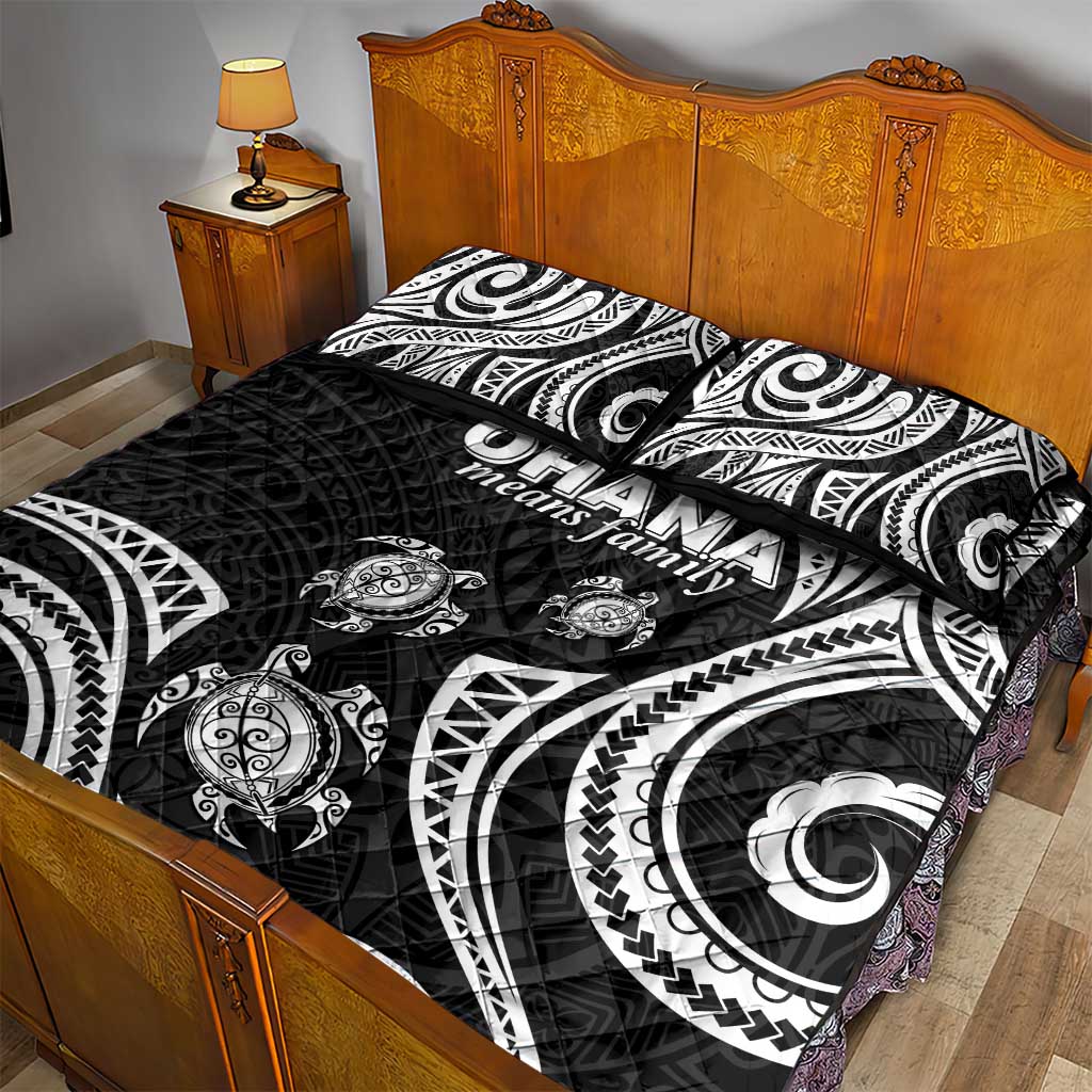 Hawaii Ohana Means Family Quilt Bed Set Sea Turtle Polynesian Style LT05 - Polynesian Pride