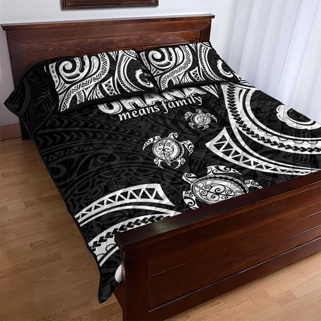 Hawaii Ohana Means Family Quilt Bed Set Sea Turtle Polynesian Style LT05 - Polynesian Pride