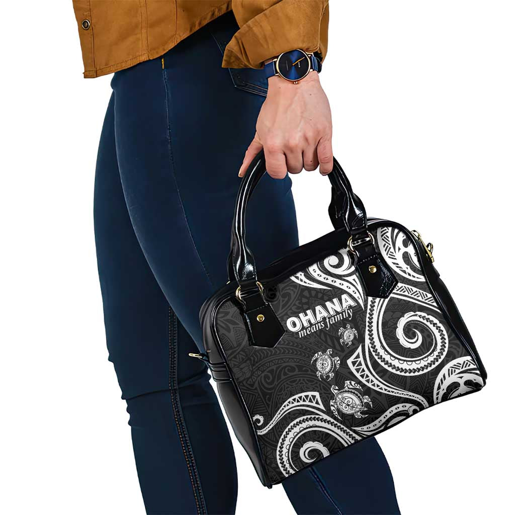 Hawaii Ohana Means Family Shoulder Handbag Sea Turtle Polynesian Style LT05 - Polynesian Pride