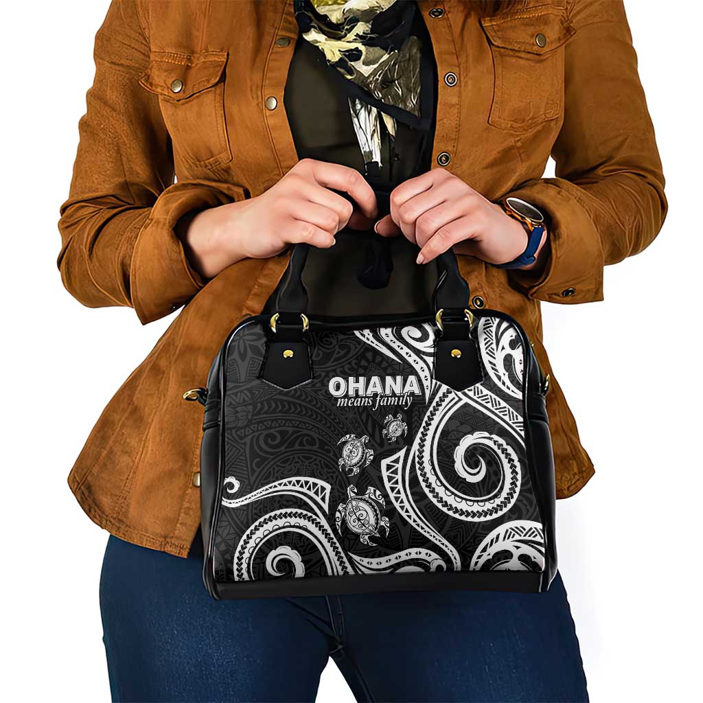 Hawaii Ohana Means Family Shoulder Handbag Sea Turtle Polynesian Style LT05 - Polynesian Pride