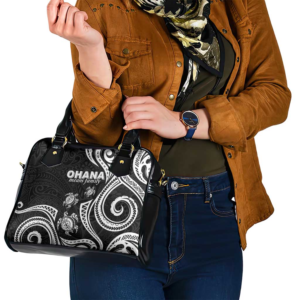 Hawaii Ohana Means Family Shoulder Handbag Sea Turtle Polynesian Style LT05 - Polynesian Pride