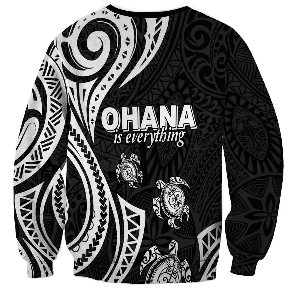 Hawaii Ohana Means Family Sweatshirt Sea Turtle Polynesian Style LT05 - Polynesian Pride