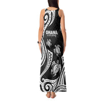 Hawaii Ohana Means Family Tank Maxi Dress Sea Turtle Polynesian Style LT05 - Polynesian Pride