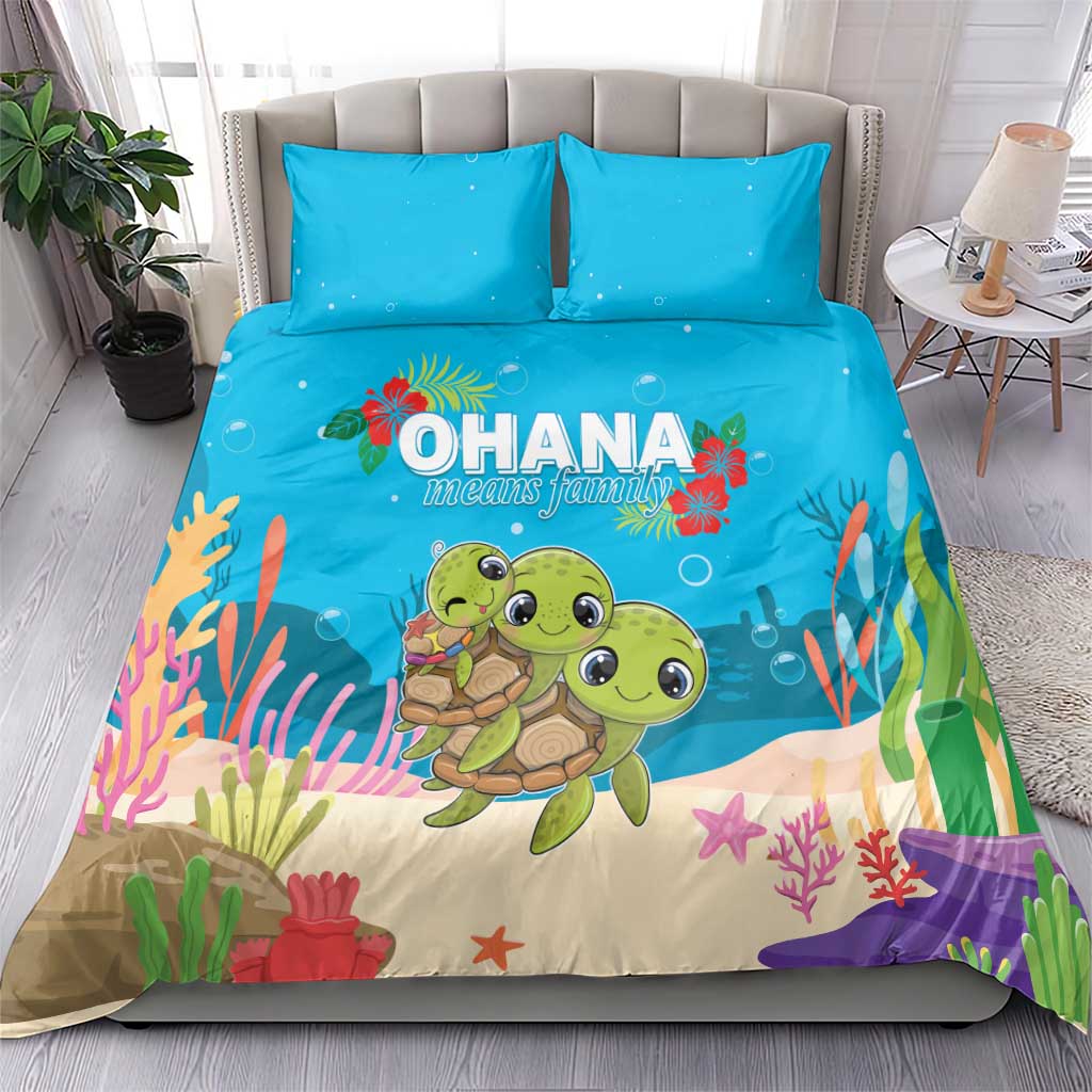 Ohana Hawaii Bedding Set Kawaii Family Turtle LT05 - Polynesian Pride