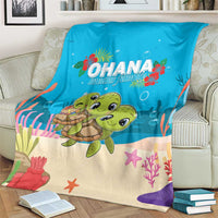 Ohana Hawaii Blanket Kawaii Family Turtle LT05 - Polynesian Pride