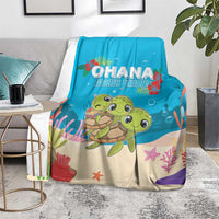 Ohana Hawaii Blanket Kawaii Family Turtle LT05 - Polynesian Pride