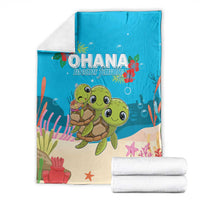 Ohana Hawaii Blanket Kawaii Family Turtle LT05 - Polynesian Pride