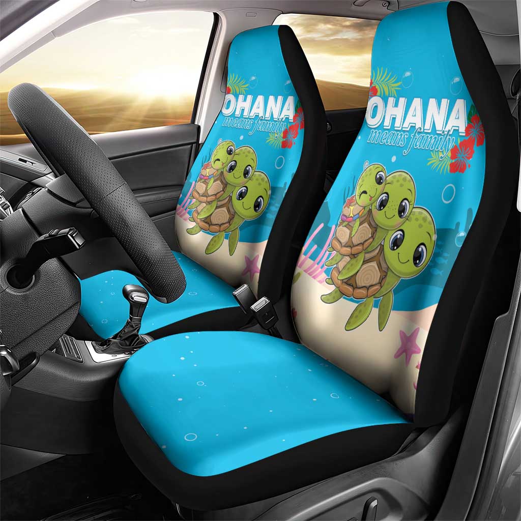 Ohana Hawaii Car Seat Cover Kawaii Family Turtle LT05 - Polynesian Pride