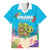 Ohana Hawaii Family Matching Off The Shoulder Long Sleeve Dress and Hawaiian Shirt Kawaii Family Turtle