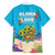 Ohana Hawaii Family Matching Short Sleeve Bodycon Dress and Hawaiian Shirt Kawaii Family Turtle