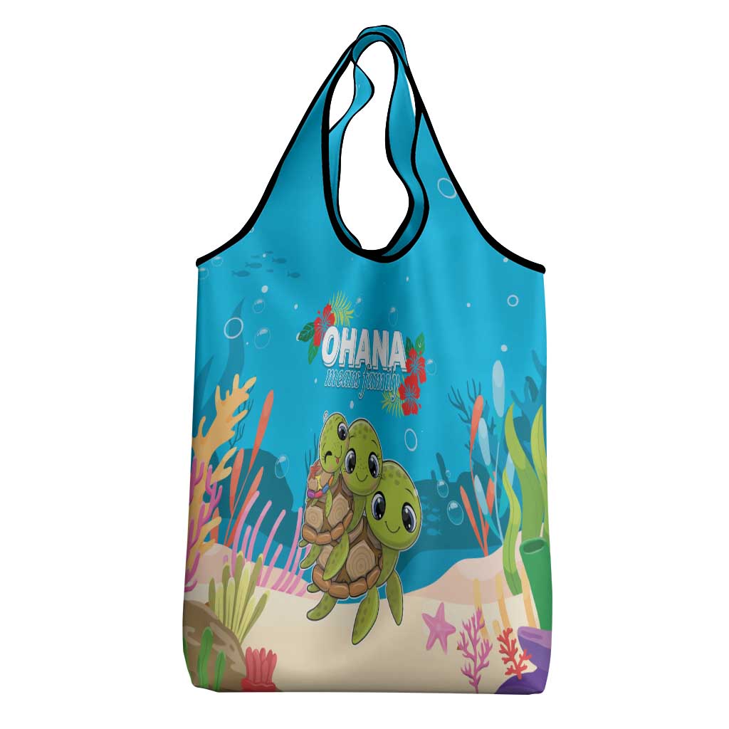 Ohana Hawaii Grocery Bag Kawaii Family Turtle LT05 - Polynesian Pride