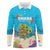 Ohana Hawaii Long Sleeve Polo Shirt Kawaii Family Turtle