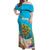 Ohana Hawaii Off Shoulder Maxi Dress Kawaii Family Turtle