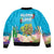 Ohana Hawaii Sleeve Zip Bomber Jacket Kawaii Family Turtle