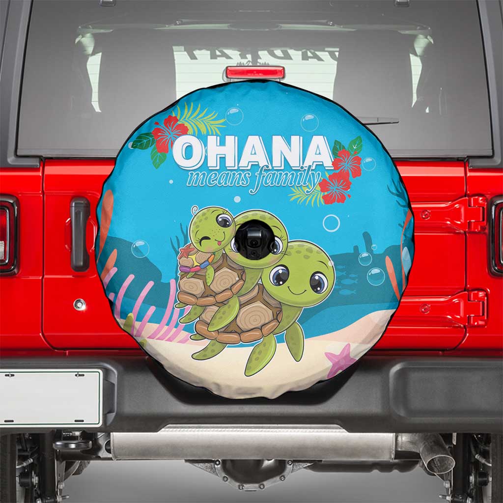 Ohana Hawaii Spare Tire Cover Kawaii Family Turtle LT05 - Polynesian Pride