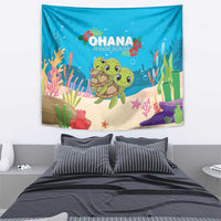 Ohana Hawaii Tapestry Kawaii Family Turtle LT05 - Polynesian Pride