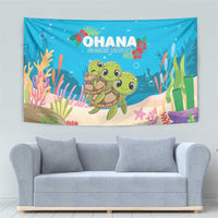 Ohana Hawaii Tapestry Kawaii Family Turtle LT05 - Polynesian Pride