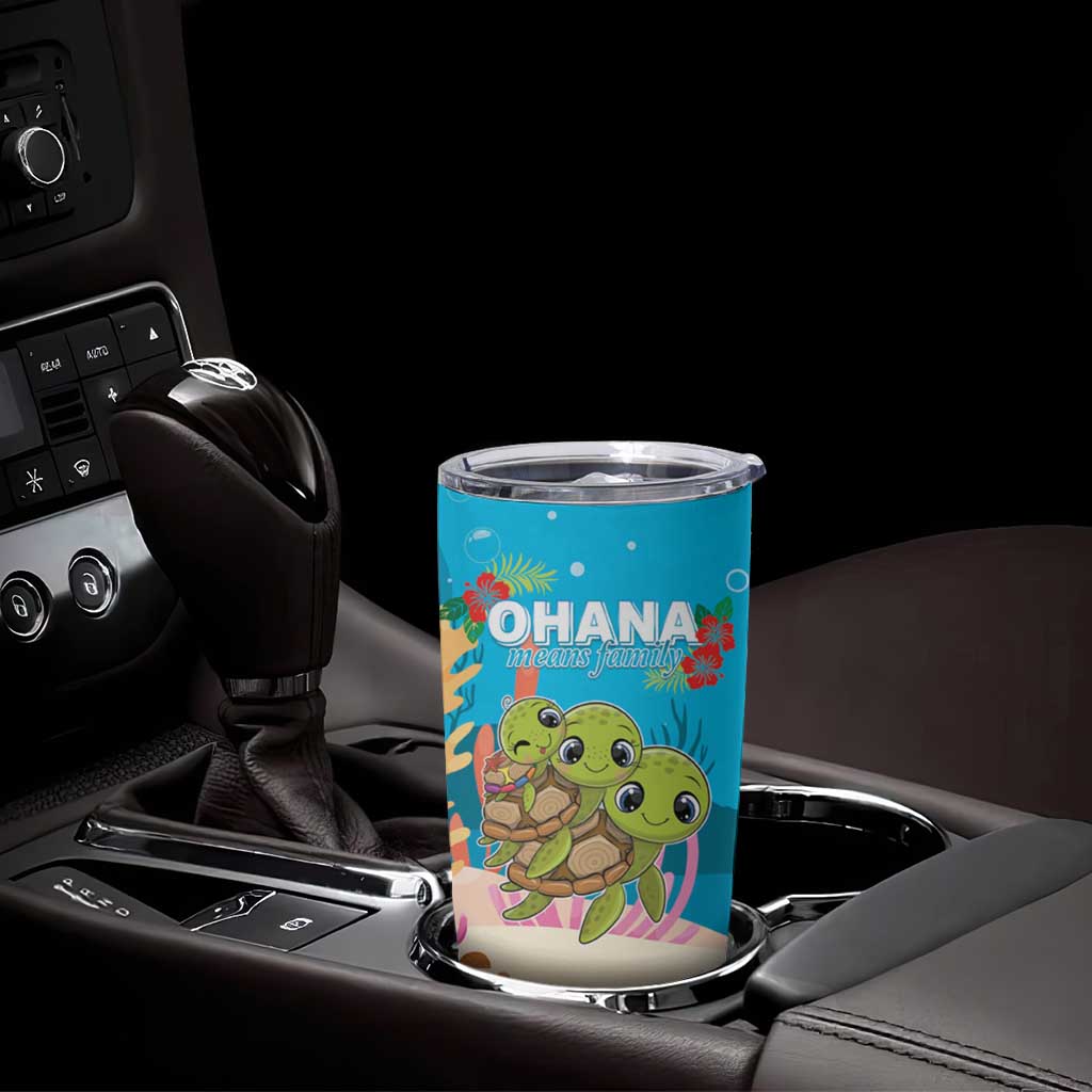 Ohana Hawaii Tumbler Cup Kawaii Family Turtle LT05 - Polynesian Pride