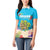 Ohana Hawaii Women Polo Shirt Kawaii Family Turtle