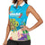 Ohana Hawaii Women Sleeveless Polo Shirt Kawaii Family Turtle