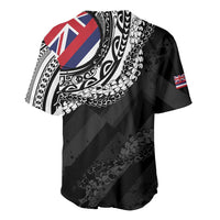Hawaii King Flag Baseball Jersey Hawaiian Maile Lei LT05 - Polynesian Pride