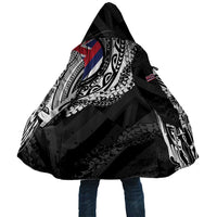 Hawaii King Flag Cloak Hawaiian Maile Lei LT05 Unisex Black - Polynesian Pride
