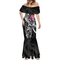 Hawaii King Flag Mermaid Dress Hawaiian Maile Lei LT05 - Polynesian Pride