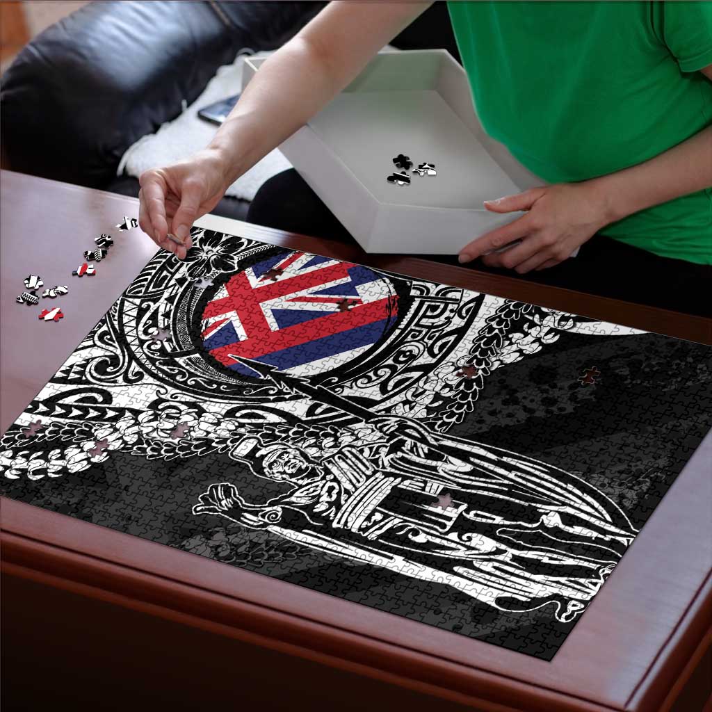 Hawaii King Flag Puzzle Hawaiian Maile Lei LT05 - Polynesian Pride