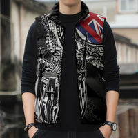 Hawaii King Flag Sleeveless Puffer Jacket Hawaiian Maile Lei LT05 - Polynesian Pride