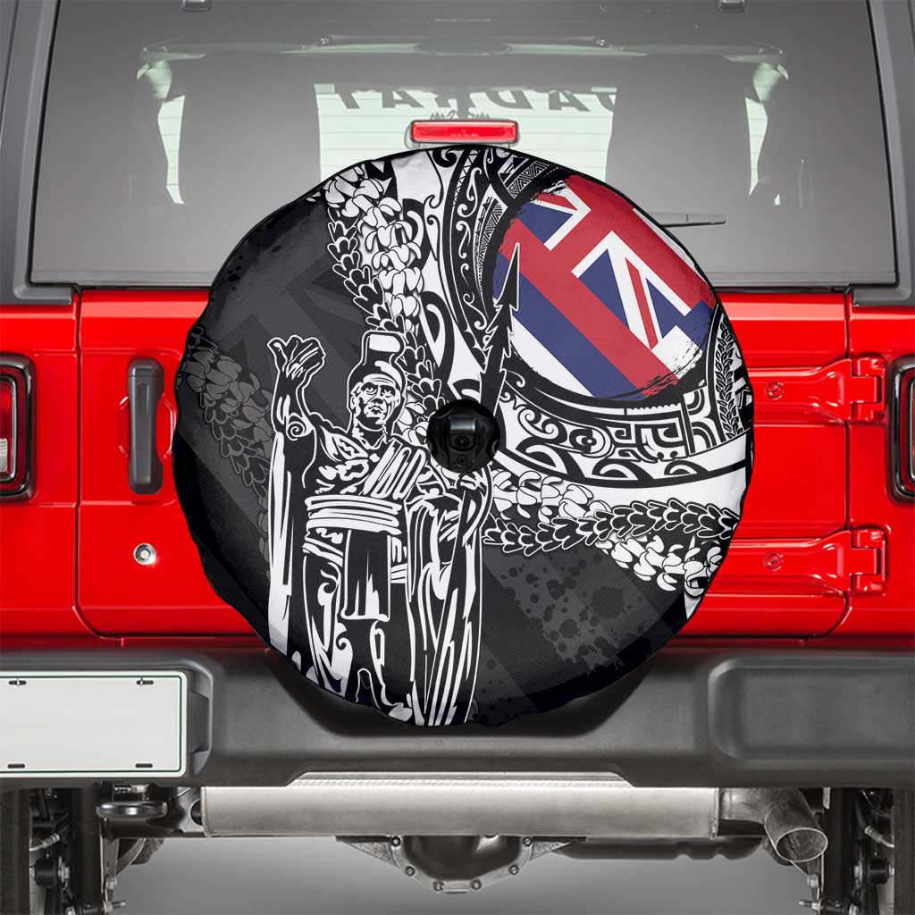 Hawaii King Flag Spare Tire Cover Hawaiian Maile Lei LT05 - Polynesian Pride