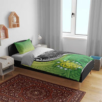 New Zealand Cook Islands Bedding Set Maori Tiki With Circle Stars Turtle LT05 - Polynesian Pride