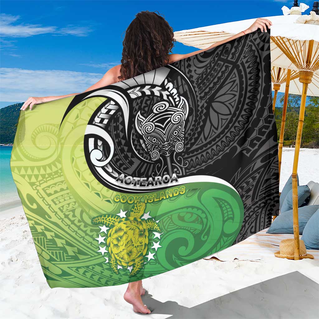 New Zealand Cook Islands Sarong Maori Tiki With Circle Stars Turtle LT05 One Size 44 x 66 inches Multicolor - Polynesian Pride