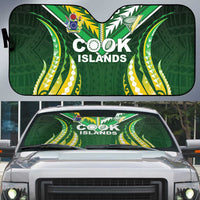 Cook Islands Rugby Auto Sun Shade Unique Style Green Version LT05 Green - Polynesian Pride