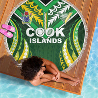 Cook Islands Rugby Beach Blanket Unique Style Green Version LT05 - Polynesian Pride