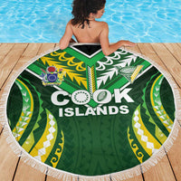 Cook Islands Rugby Beach Blanket Unique Style Green Version LT05 - Polynesian Pride