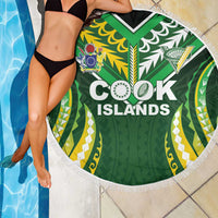 Cook Islands Rugby Beach Blanket Unique Style Green Version LT05 - Polynesian Pride