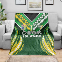 Cook Islands Rugby Blanket Unique Style Green Version LT05 - Polynesian Pride